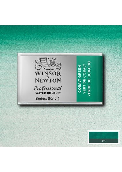 Professional Sulu Boya Tam Tablet Cobalt Green 184 S.4