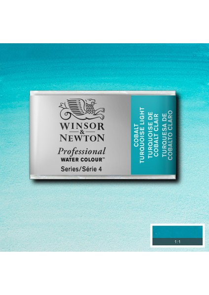 Professional Sulu Boya Tam Tablet Cobalt Turquoise Light 191 S.4