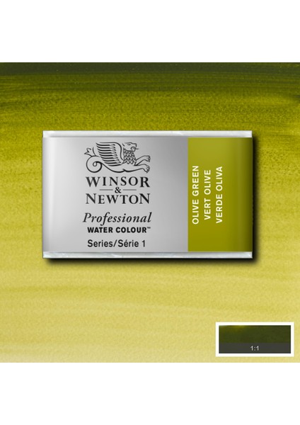 Professional Sulu Boya Tam Tablet Olive Green 447 S.1