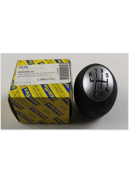 6R069 Vites Topuzu Mgn Iii-Fluence Ym. Siyah-Krom Nrmsa