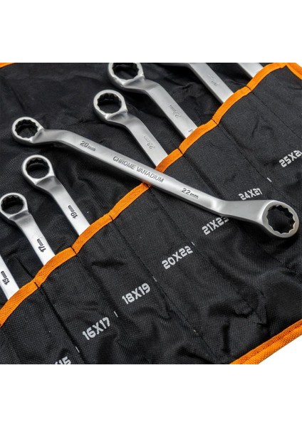 Yıldız İki Ağız Anahtar Takımı Bez Çantalı 12'li Set (6-32 Mm)