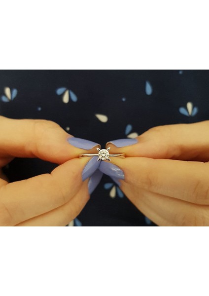 G Renk 0,20 Karat Pırlanta Tektaş Yüzük 0404R0081 modelleri