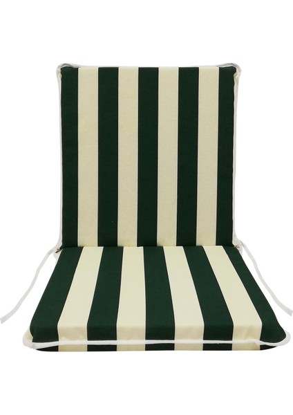 Sandalye Minderi Arkalıklı Lastikli Fermuarlı Süngerli-1 Adet(Yeşil-Beyaz)Yıkanabilir fiyatları