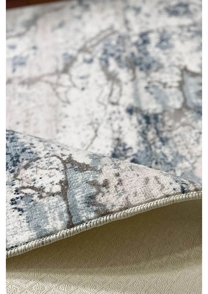 Yıkanabilir Kaymaz Tabanlı Mavi Bej Gri Kesme Rulo Halı Yolluk fiyatları