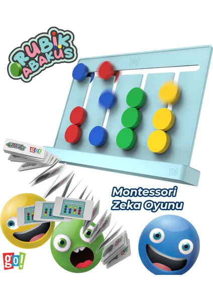 Go Toys Rubik Abaküs Montessori Zeka Oyunu Eğitici Oyuncak