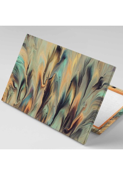 Renkli Abstract Dalgalar Kanvas Tablo fiyatları