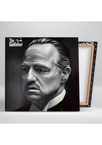 Don Carleone Godfather Baba Filmi Dijital Çizimi Art Kanvas Tablo