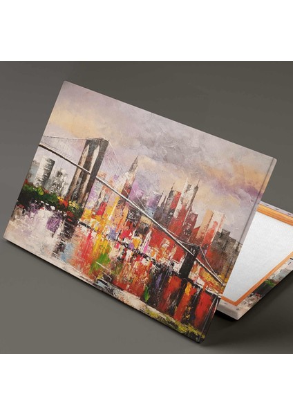 Soyut Şehir Manzarası Köprü Doğa Abstract Kanvas Tablo fiyatları