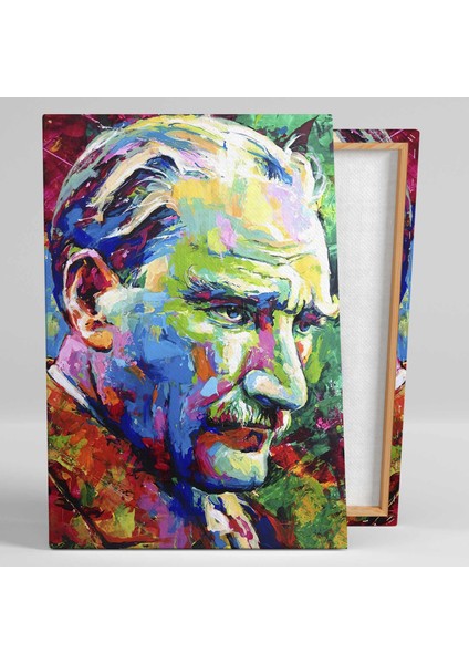 Mustafa Kemal Atatürk Karizma Soyut Sanat Kanvas Tablo