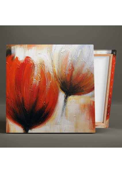 Gelincik Çiçeği Yağlı Boya Efektli Kanvas Tablo fiyatları