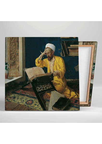 Osman Hamdi Kuran Okuyan Adam Kanvas Tablo