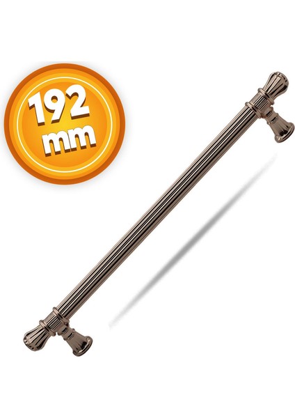 Çekmece Dolap Kapak Kulpu Kulbu 192 mm Bronz Metal Kulp