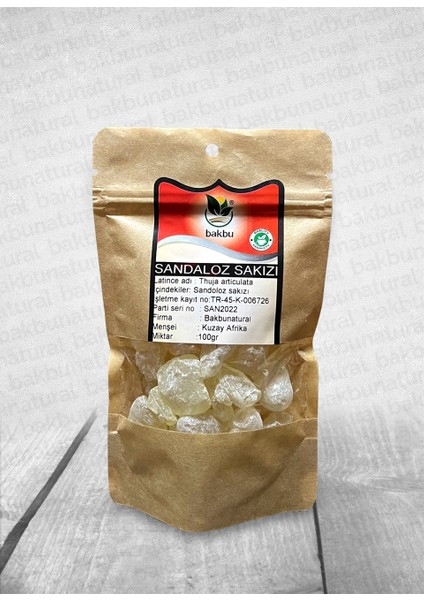 Bakbu Sandaloz Sakızı 100 gr