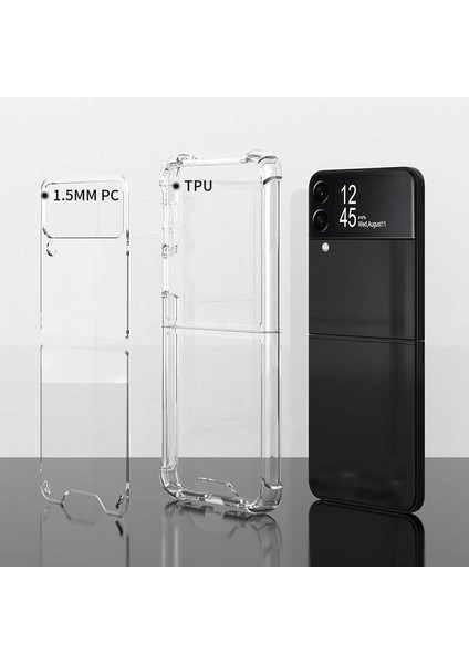 Samsung Galaxy Z Flip 4 Kılıf Ultra Korumalı Şeffaf Antishock Silikon fiyatları