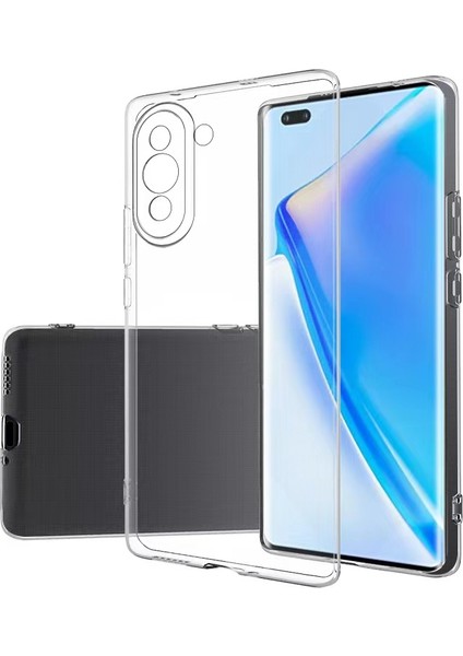 Huawei Nova 10 Kılıf Ultra Ince Kamera Korumalı Şeffaf Silikon