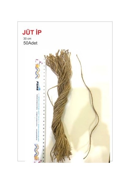 Jüt Ip 50 Adet 30 cm Hasır Ip