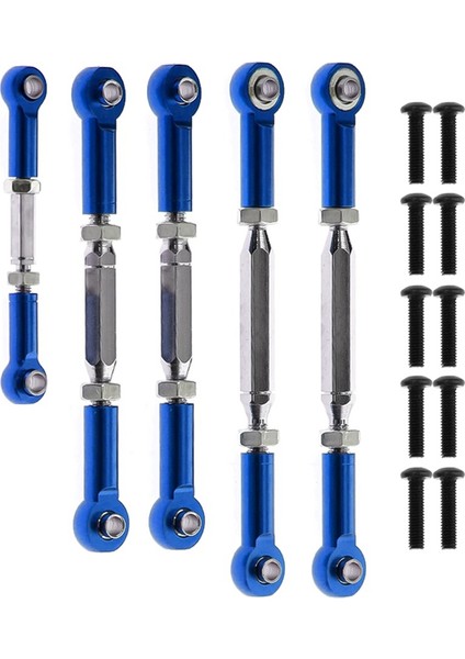 Adet Metal Bağlantı Çubuğu Servo Çubuk Vrx Yarışı Için RH1043 RH1045 RH1043SC RH1045SC RH817 RH818 Rc Araba Yükseltme Parçaları, Mavi (Yurt Dışından)