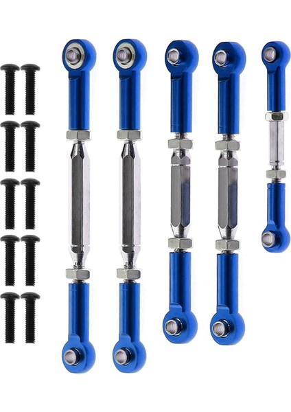 Adet Metal Bağlantı Çubuğu Servo Çubuk Vrx Yarışı Için RH1043 RH1045 RH1043SC RH1045SC RH817 RH818 Rc Araba Yükseltme Parçaları, Mavi (Yurt Dışından)