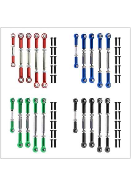 Adet Metal Bağlantı Çubuğu Servo Çubuk Vrx Yarışı Için RH1043 RH1045 RH1043SC RH1045SC RH817 RH818 Rc Araba Yükseltme Parçaları, Mavi (Yurt Dışından)