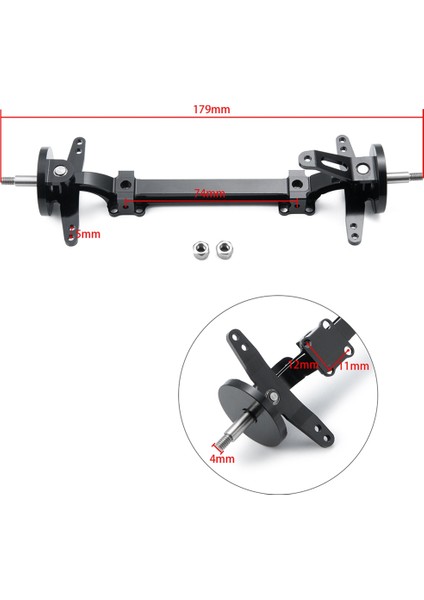 Metal Ön Aks Direksiyon Tertibatı Bağlantı Direği Bağlantı Çubuğu Için Güç Yok Tamiya 1/14 Rc Kamyon Traktör Araba Yükseltmeleri Parçaları, 1 (Yurt Dışından)