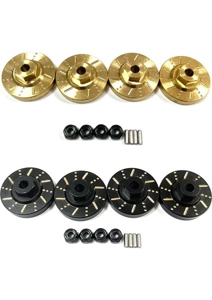 1/18 Ölçekli Fms Eazyrc Rochobby Pirinç Tekerlek Hex Adaptör Aksına Karşı Ağır Fren Disk Rc Araç Yükseltme Parçaları, Siyah (Yurt Dışından)