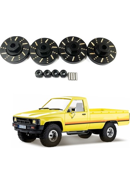 1/18 Ölçekli Fms Eazyrc Rochobby Pirinç Tekerlek Hex Adaptör Aksına Karşı Ağır Fren Disk Rc Araç Yükseltme Parçaları, Siyah (Yurt Dışından)