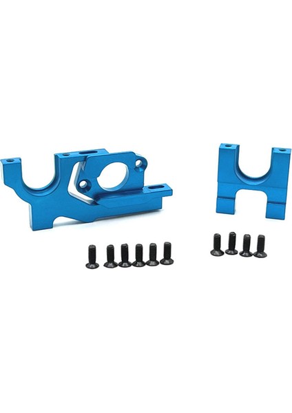 Wltoys 104072 104001 104002 1/10 Rc Araba Yükseltme Parçaları Için Metal Ayarlanabilir Motor Montajı ve Merkezi Dişli Montaj Seti, Mavi (Yurt Dışından)