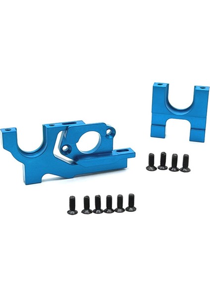 Wltoys 104072 104001 104002 1/10 Rc Araba Yükseltme Parçaları Için Metal Ayarlanabilir Motor Montajı ve Merkezi Dişli Montaj Seti, Mavi (Yurt Dışından)