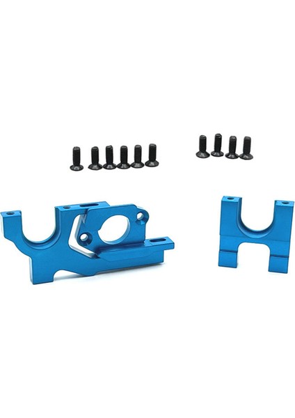Wltoys 104072 104001 104002 1/10 Rc Araba Yükseltme Parçaları Için Metal Ayarlanabilir Motor Montajı ve Merkezi Dişli Montaj Seti, Mavi (Yurt Dışından)