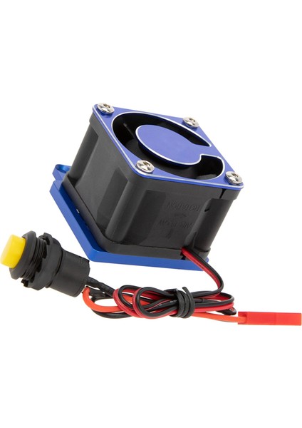 Metal Soğutma Fanı Motoru Isı Emici 8 V - 12 V 1/8 Traxxas Kızak Rc Araba Yükseltmeleri Parçaları Aksesuarları, Mavi (Yurt Dışından)