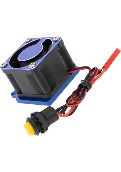 Metal Soğutma Fanı Motoru Isı Emici 8 V - 12 V 1/8 Traxxas Kızak Rc Araba Yükseltmeleri Parçaları Aksesuarları, Mavi (Yurt Dışından)