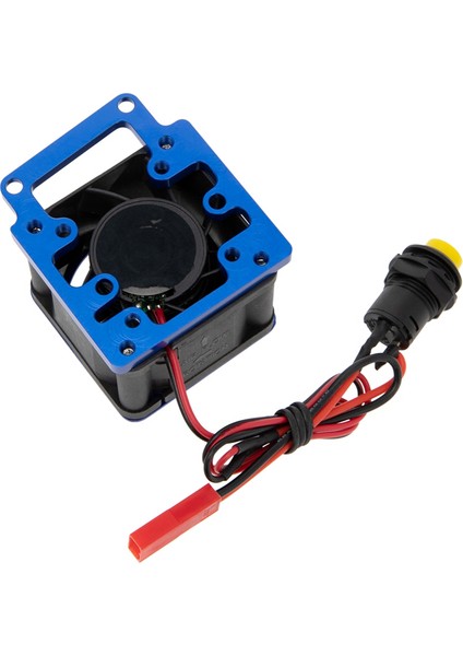 Metal Soğutma Fanı Motoru Isı Emici 8 V - 12 V 1/8 Traxxas Kızak Rc Araba Yükseltmeleri Parçaları Aksesuarları, Mavi (Yurt Dışından)