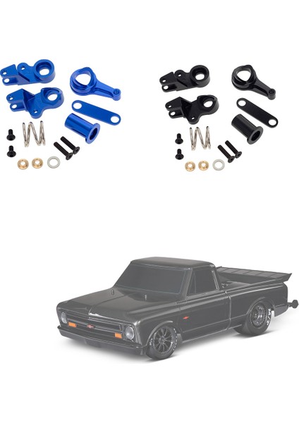 Metal Direksiyon Bellcranks ve Traxxas Drag Slash 1967 Chevy C10 1/10 Rc Drag Kamyon Yükseltmeleri Için Servo Koruyucu Set Parçaları,1 (Yurt Dışından)