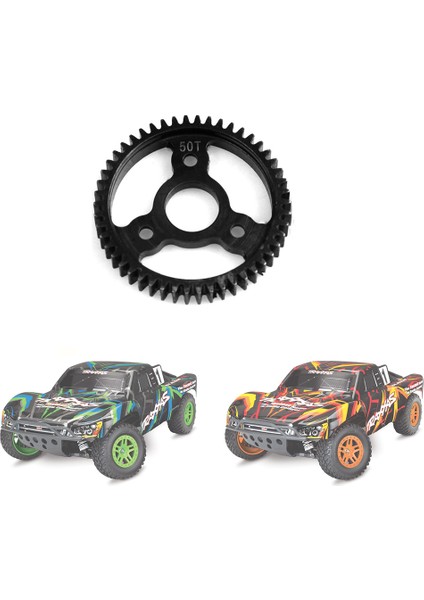 Sertleştirilmiş Çelik 50T M0.8 32P Spur Ana Dişli Traxxas 1/10 Slash Stampede Rsutler 4x4 Rc Car Için 3956&#39;YI Değiştirin (Yurt Dışından)