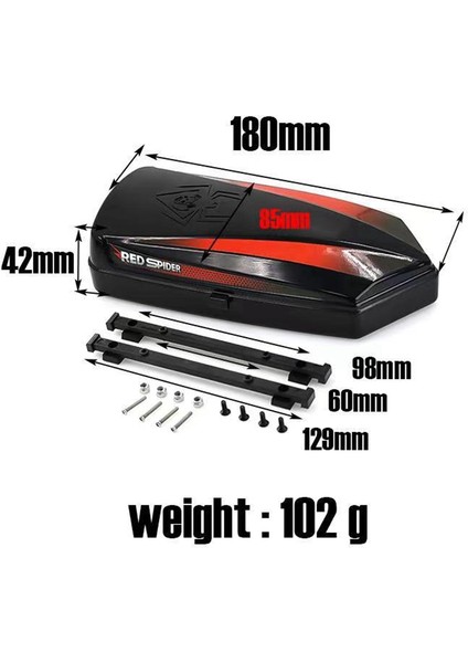 Traxxas Trx-4 Trx6 Eksenel SCX10 Iıı 90046 AXI03007 1/10 Rc Paletli Parçaları Için Sabitleme Raylı Metal Çatı Gövde Bagajı (Yurt Dışından)