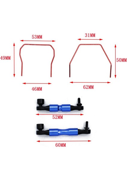 Ön ve Arka Sway Bar Kiti SLF311 Traxxas 4x4 Slash Stampede Rustler Ralli Rc Araba Yükseltme Parçaları (Yurt Dışından)