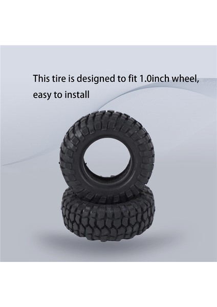 Adet 48MM 1.0 Yumuşak Kauçuk Tekerlek Lastikleri Lastik 1/24 Rc Paletli Araba Eksenel SCX24 90081 AXI00002 Yükseltme Parçaları (Yurt Dışından)