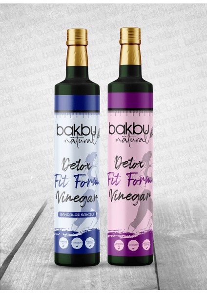 Bakbu Sandaloz Sakızlı ve Detox Fit Form Sirkesi 2'li