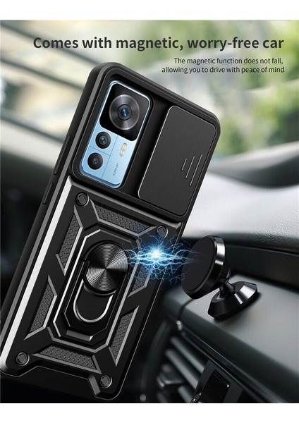 Xiaomi Mi 12T Kılıf Ultra Korumalı Yüzüklü Manyetik Sürgülü Vega Kapak indirimleri