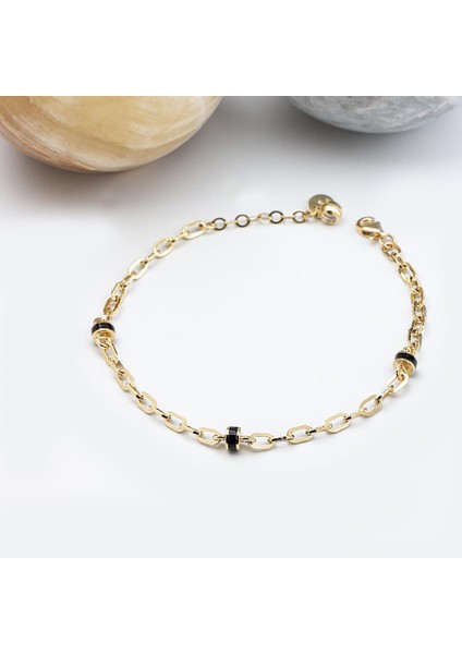 Altın Siyah Mineli Bileklik fiyatları