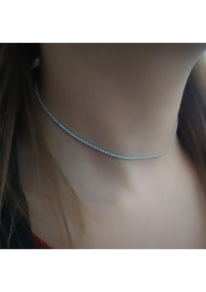 Pırlanta Montür Effective Diamond Su Yolu 2mm Kolye Saf Gümüş fiyatları