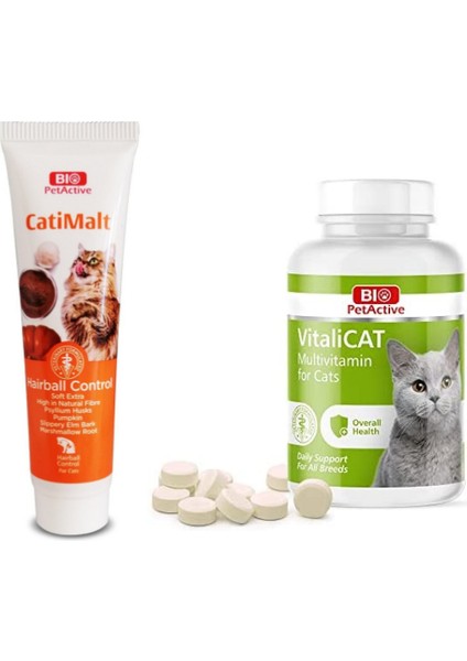 Active Bio Petactive Set(Vitalicat Multivitamin+Cati Malt Paste)