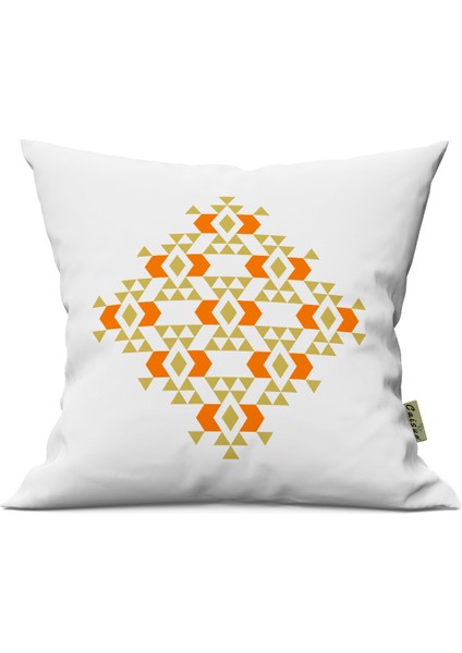 Etnik Motif Desenli Çift Yön Dijital Baskılı Dekoratif Kırlent Kılıfı Yastık Kılıfı 39 x 39 cm fiyatları