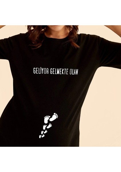 Hamileler Için Oversize Tasarım Tişört