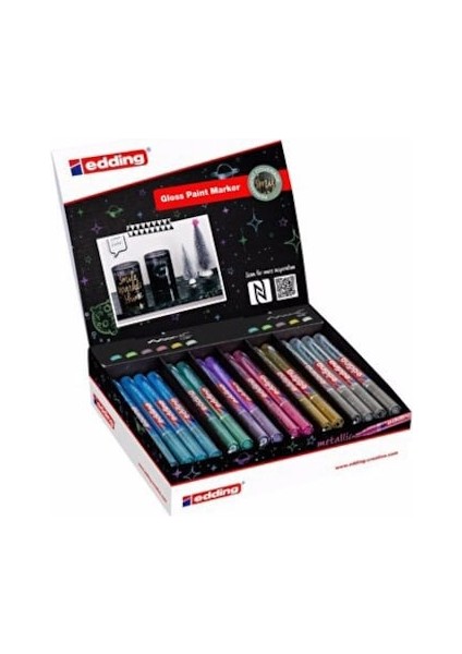 Edding Markör Dekor Boya 44 Lü Stand Karışık 52.204 E-751/780