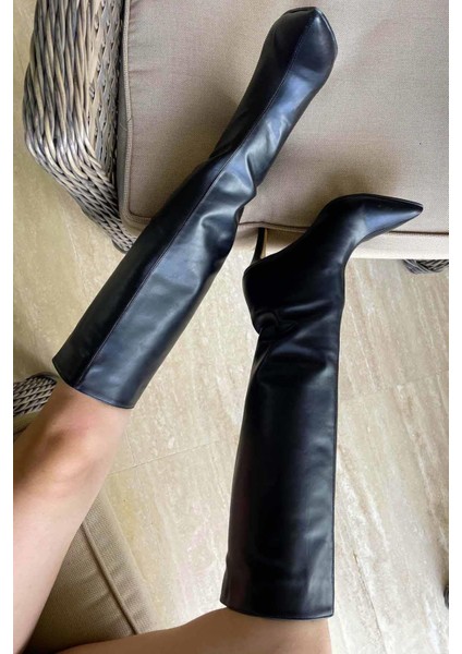 Siyah Kadın Çizme K03240165009