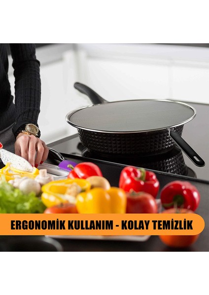 Flou Kızartma Yağ Sıçratmaz ve Un Eleği