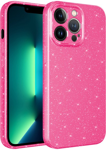 Apple Iphone 12 Pro Max Kılıf Kamera Korumalı Simli Lüx Koton Silikon