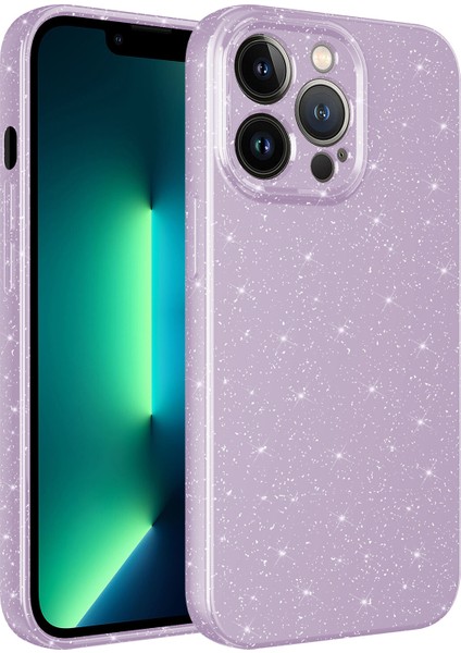 Apple Iphone 12 Pro Kılıf Kamera Korumalı Simli Lüx Koton Silikon