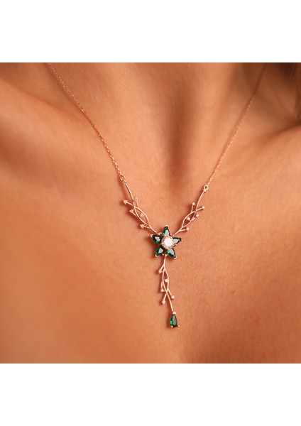 925 Ayar Gümüş Manolya Kolye fırsatları